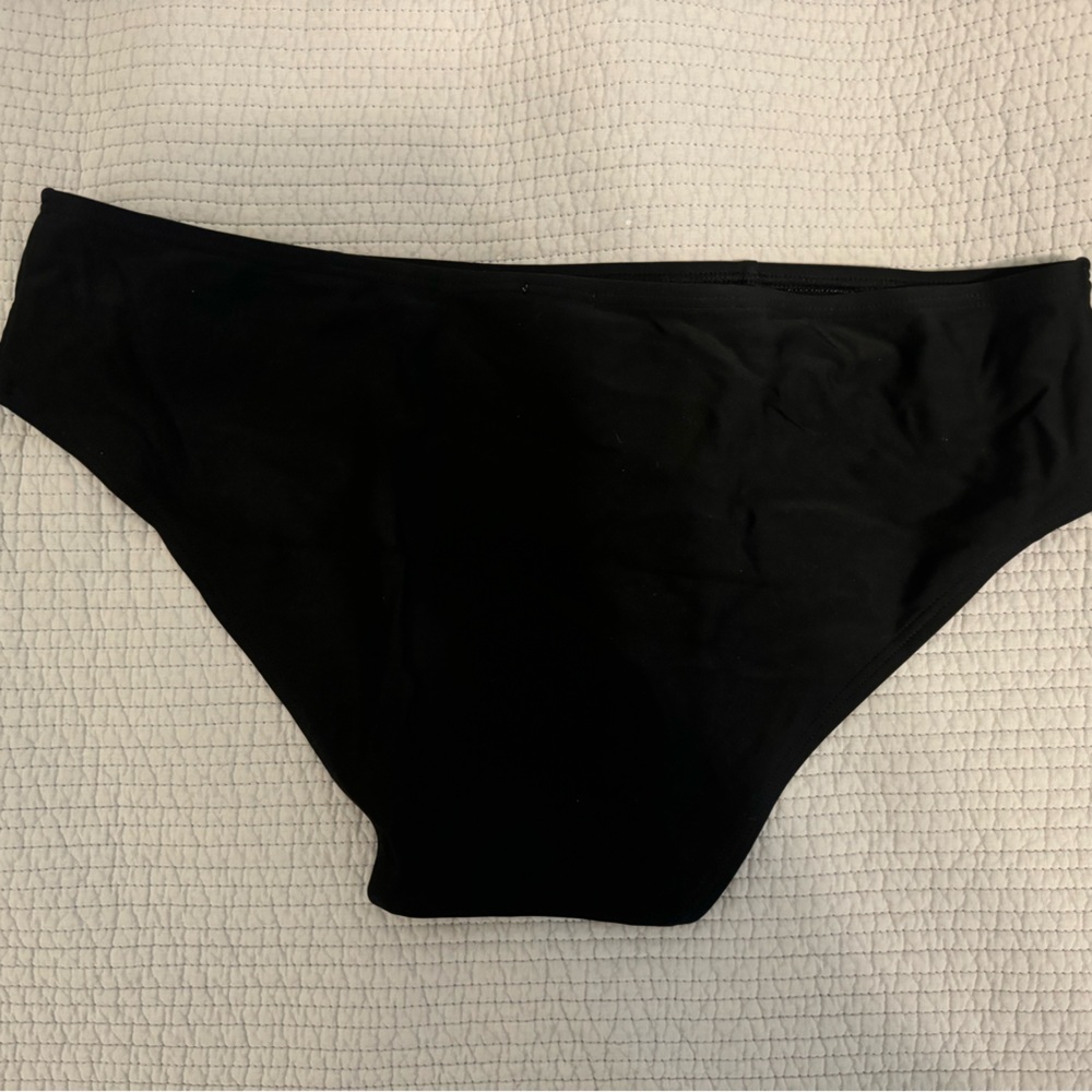 Aerie Black Bikini Bottom Size Medium